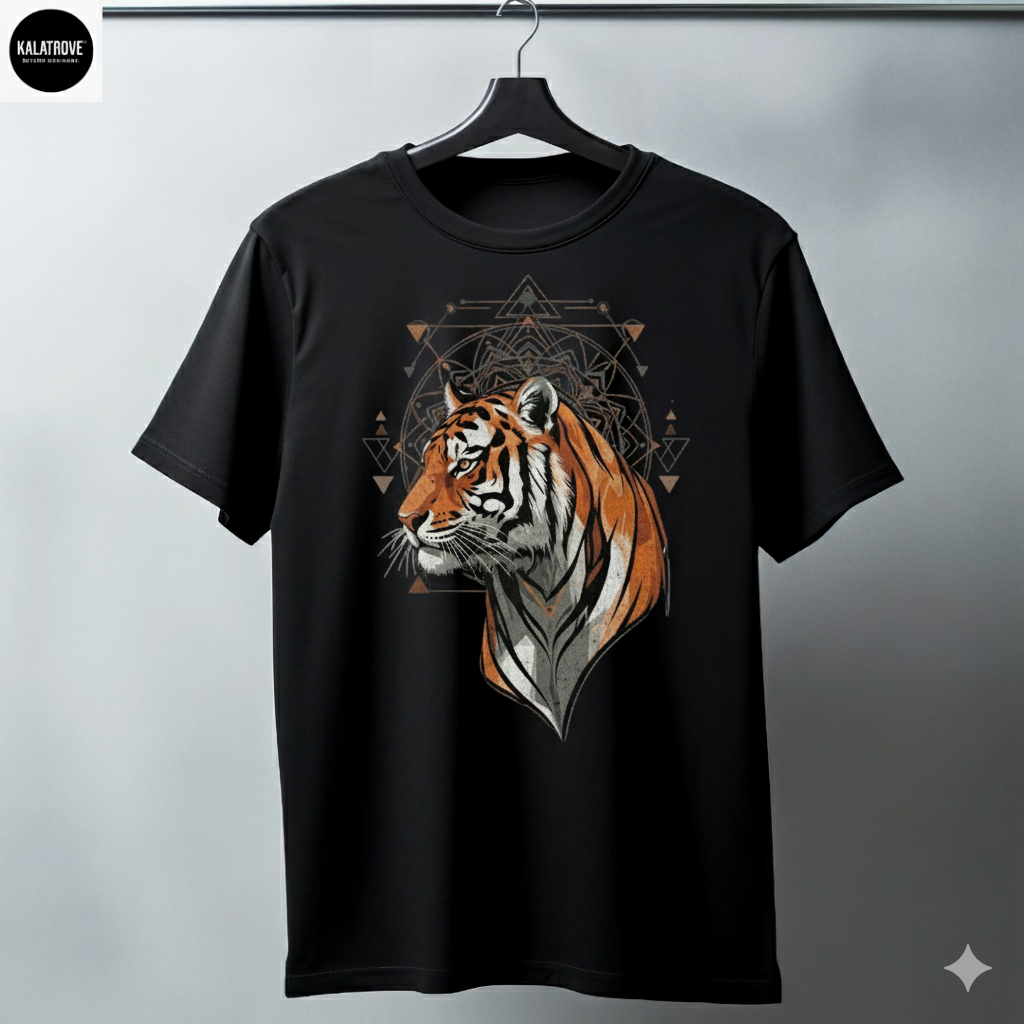 Majestic Tiger Graphic T-Shirt – Bold Animal Print Tee
