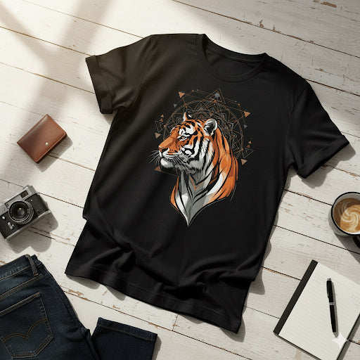 Majestic Tiger Graphic T-Shirt – Bold Animal Print Tee
