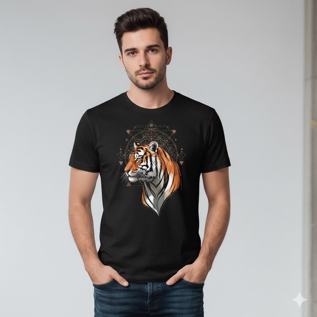 Majestic Tiger Graphic T-Shirt – Bold Animal Print Tee