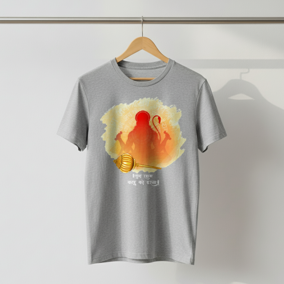 Bajrangbali Hanuman T-Shirt – Jai Shree Ram Spiritual Graphic Tee