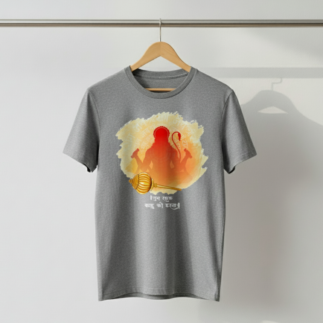 Bajrangbali Hanuman T-Shirt – Jai Shree Ram Spiritual Graphic Tee