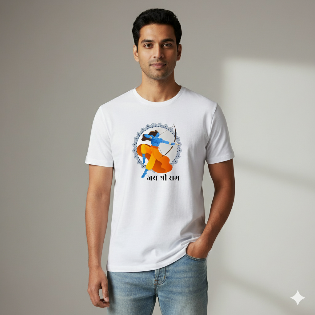Jai Shree Ram T-Shirt – Lord Ram Warrior Graphic Tee